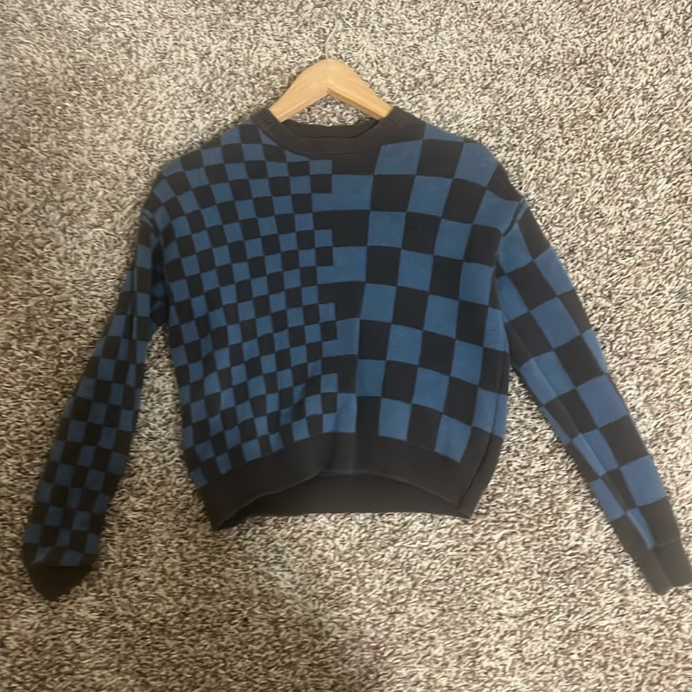 Melrose And Market Boy's LS 100% Cotton Sweater Black&Blue